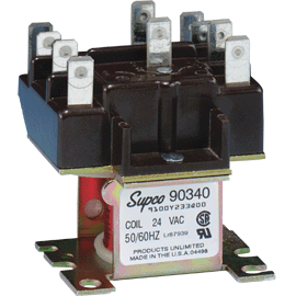 RECTORSEAL Rectorseal m90340 24V 2-pole Ac Relay 25A