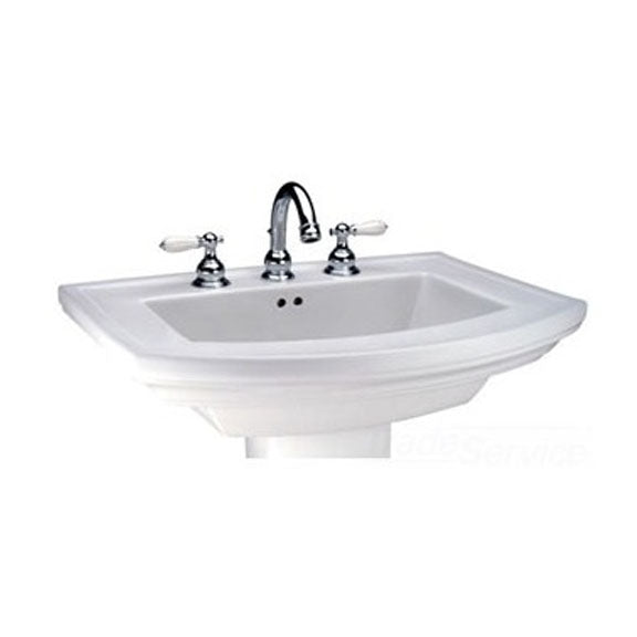 MANSFIELD PLUMBING PRODUCTS 046587061676 328-4WHT Barrett White 4 Center Pedestal Lavatory