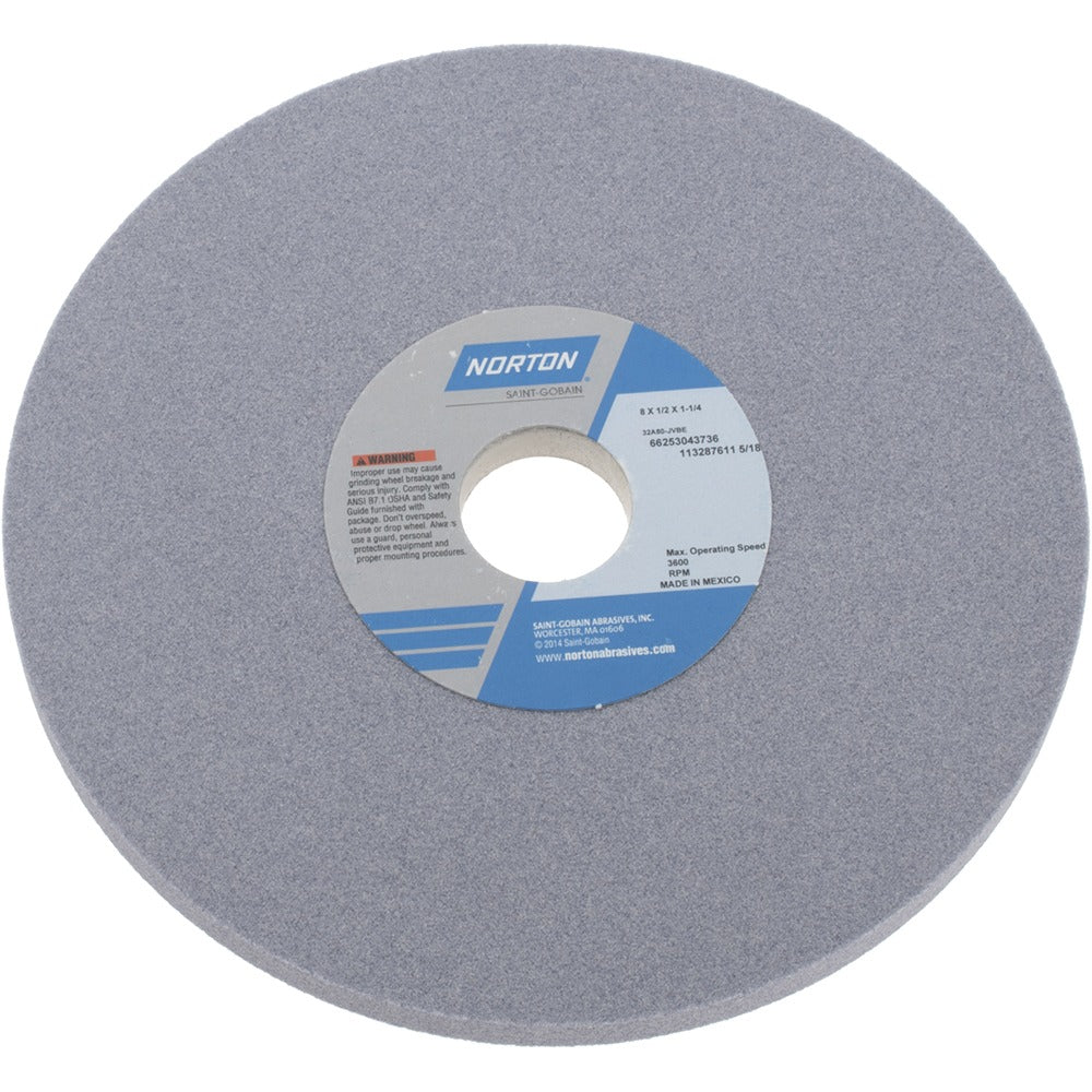 NORTON Norton 66253043736 Surface Grinding Wheel 8in 80 Grit