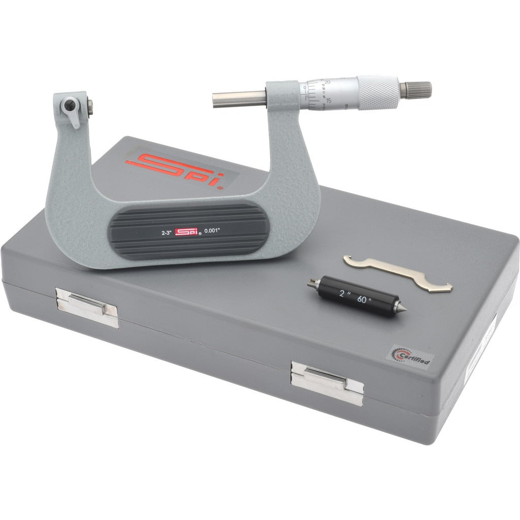 SPIROTHERM Spi CMS160726111 Screw Thread Micrometer 2 to 3 Inches
