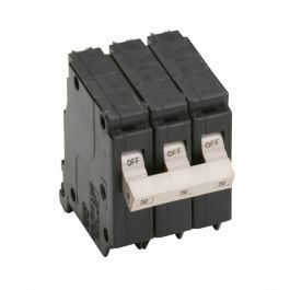 EATON CH350 Type CH Thermal Magnetic Circuit Breaker, 240 VAC, 50 A, 10 kA Interrupt, 3 Poles, Common/Thermal Magnetic Trip