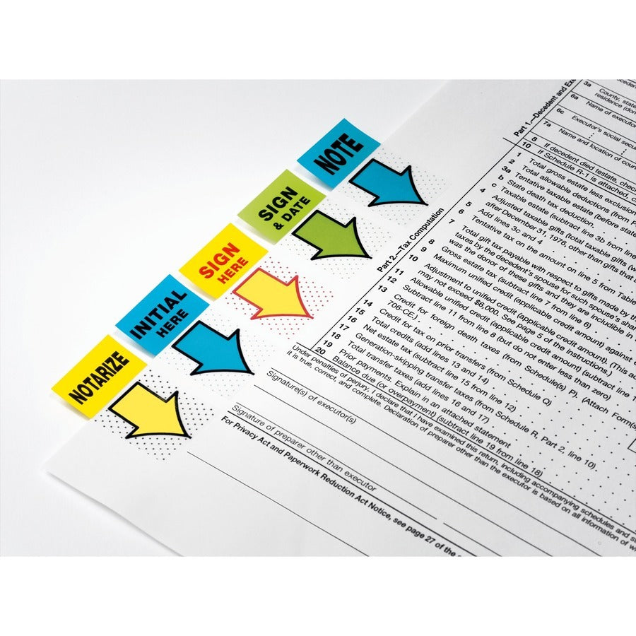 3M 3M MMM680IH2 Message Flags 1 inches x 1.75 inches 100 Pack