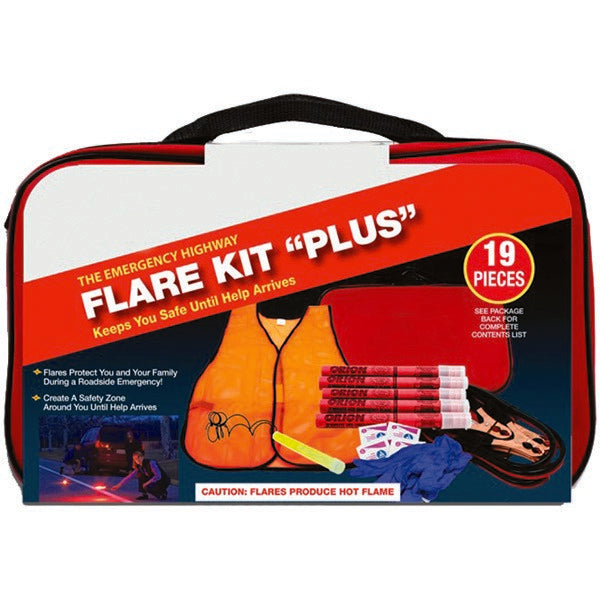 PRO-SAFE Pro-safe 95-07-58 Highway Safety Kit Flares Jumper Cables