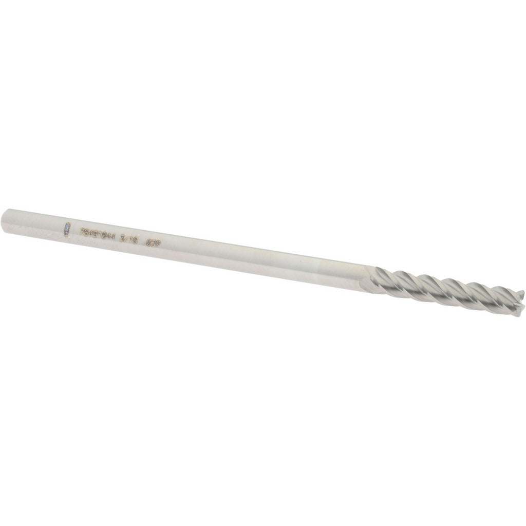 ACCUPRO Accupro 12183453 Corner Radius End Mill 3/16in 4 Flute Carbide