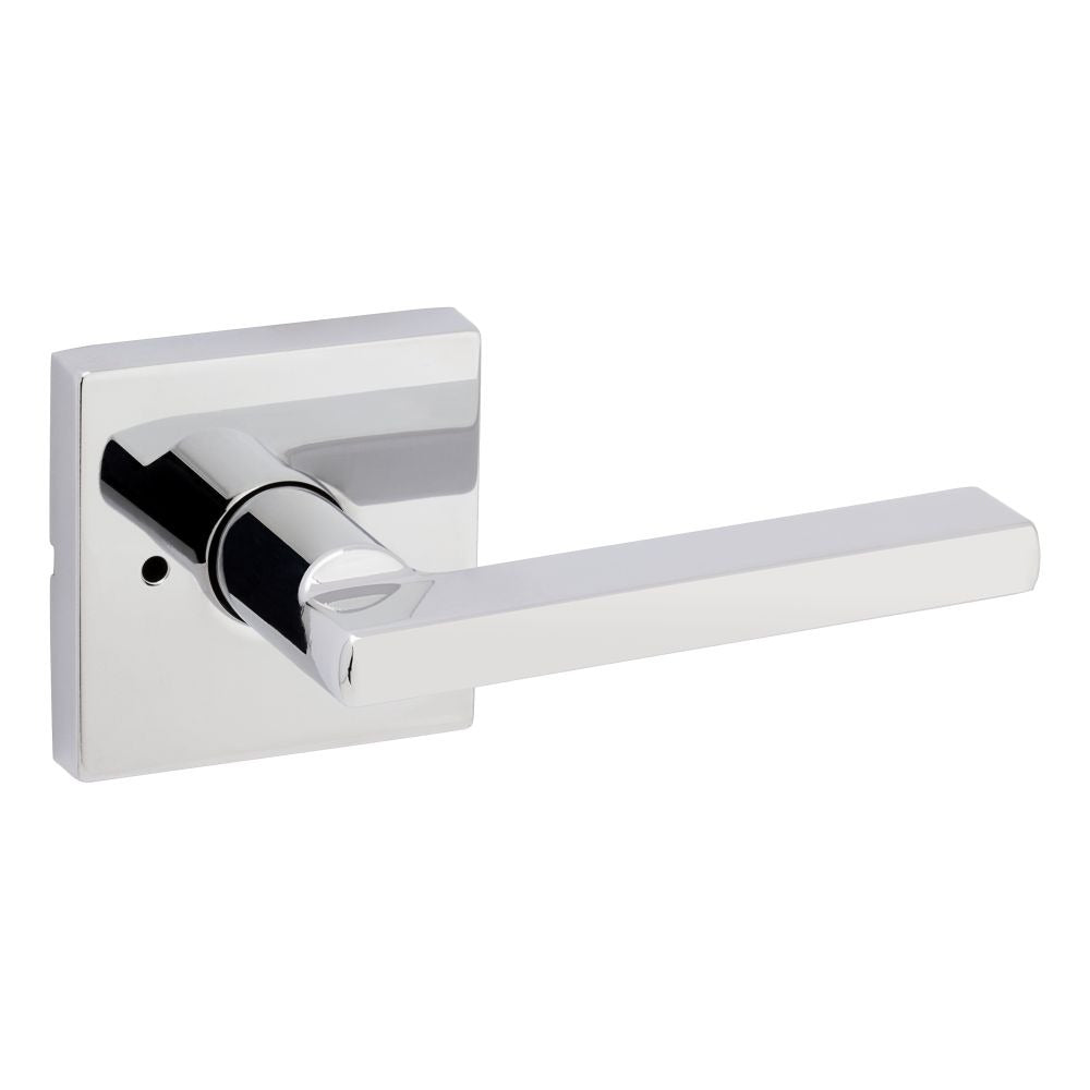 KWIKSET Kwikset 730HFLSQT-26 Halifax Privacy Lever Lock Bright Chrome