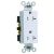 Pass & Seymour TR26352W Duplex Type, PVC (Body), Nylon (Face), Zinc-Plated Steel (Strap)