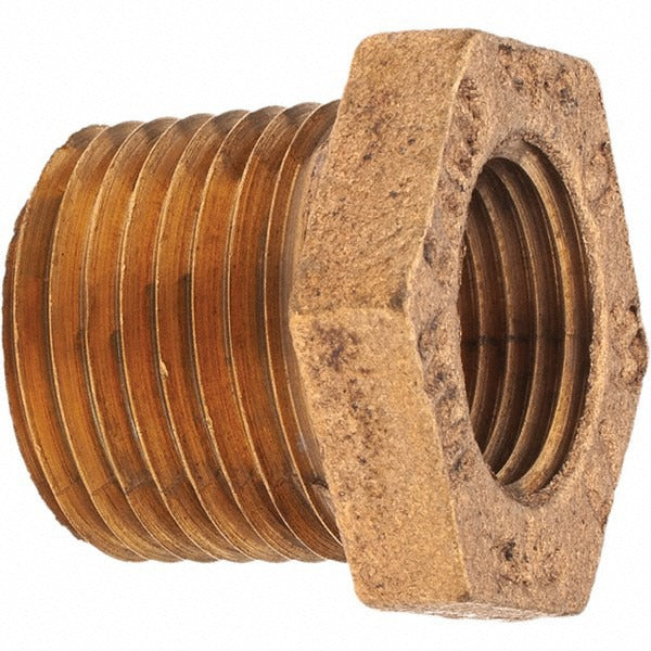 MERIT BRASS Merit Brass X114-0806 Brass Pipe Bushing 1/2x3/8 Mnpt Fnpt