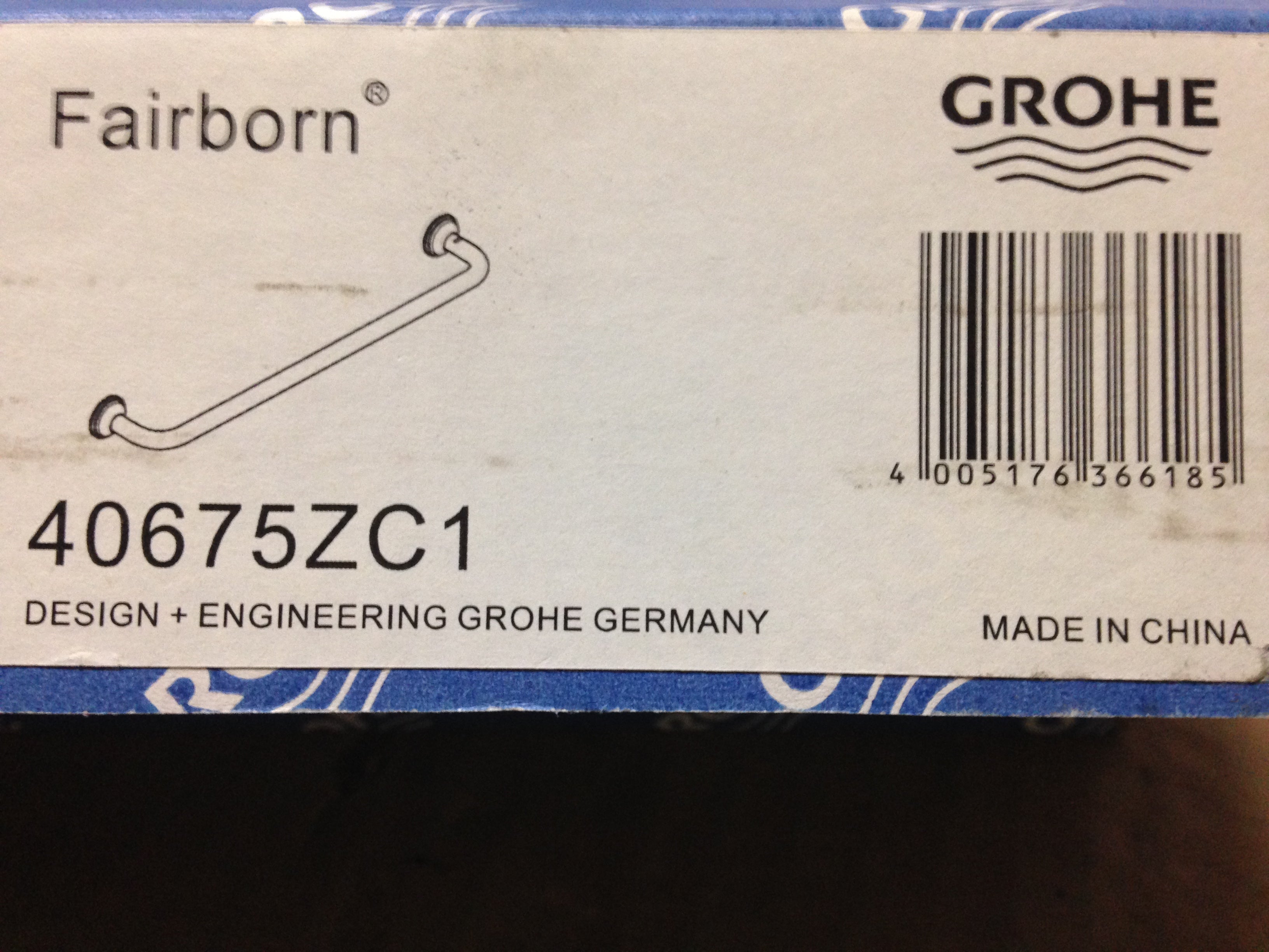 GROHE 40675ZC1 Fairborn Towel Bar 18 Replacement MPN