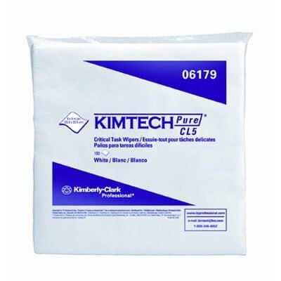 KIMBERLY-CLARK Kimberly-Clark KCC06179 Kimtech Pure W5 Dry Wipers (9 x 9 / 100 per pack)