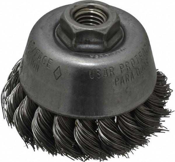 OSBORN Osborn 0003300000 Knotted Cup Brush 3.5 in Steel Wire