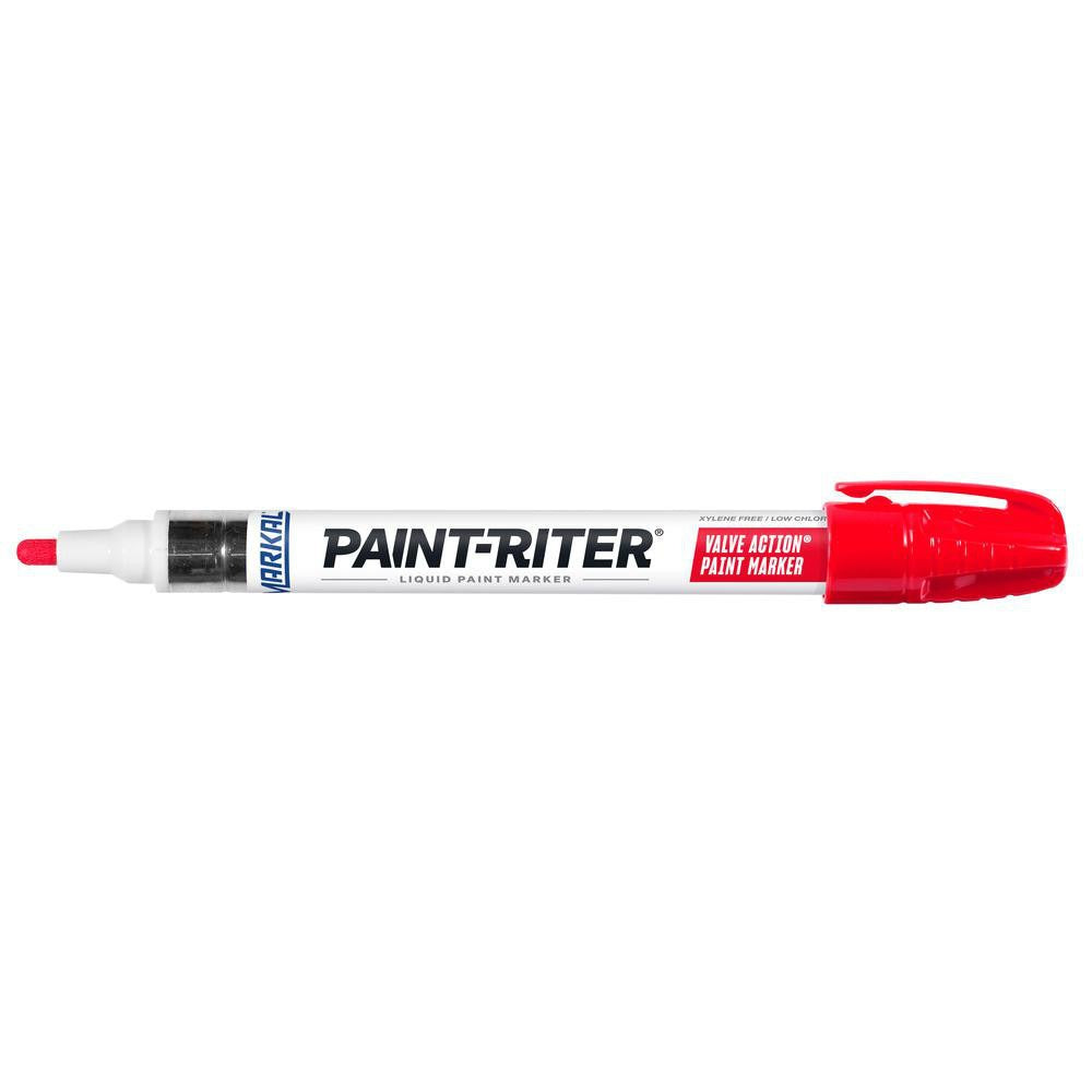 MILWAUKEE Markal 96822 Liquid Paint Marker Bullet Tip Red