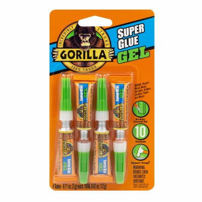 GORILLA Gorilla Glue Company 105809 Super Glue Gel 3g 4 Pack