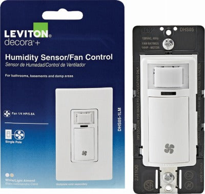 LEVITON Leviton Mfg Co R02-DHS05-1LM Humidity Sensor Fan Control