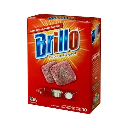 BRILLO Brillo 23310 Original steel wool soap pads 10 count pack