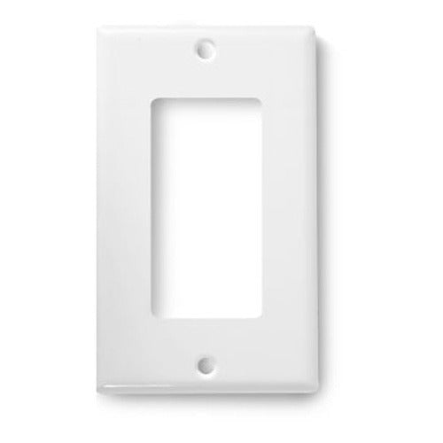 WIREPATH Wirepath MIDI-DECOR-1-WH Single Gang Decora Wall Plate