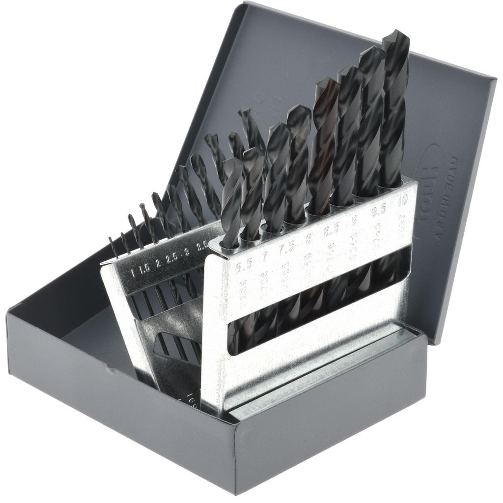 HERTEL Hertel C.E96.S19 Jobber Drill Bit Set 19pc Hss