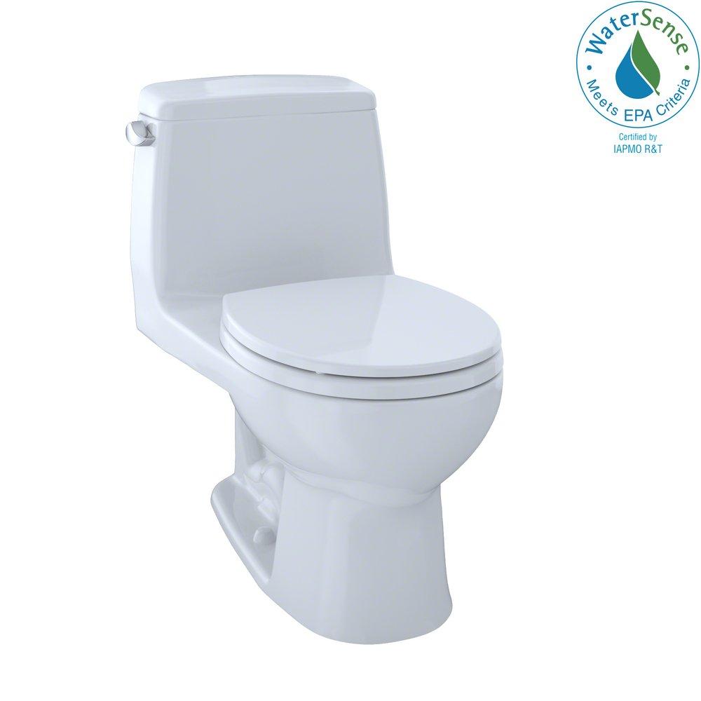 Toto MS853113E#01 Eco UltraMax 1.28 gpf Round One Piece Toilet in Cotton