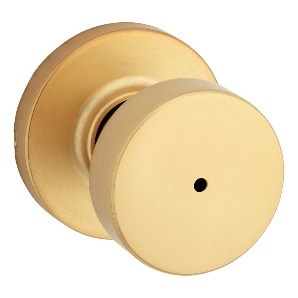 KWIKSET Kwikset 730PSKRDT-4 Pismo Privacy Knob Satin Brass