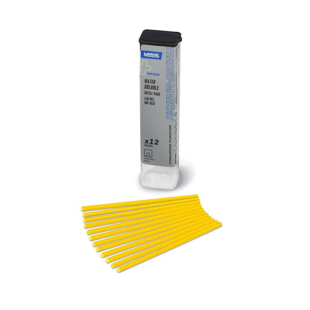 MILWAUKEE Markal 96181 Mechanical All-surface Marker Yellow Ball Tip