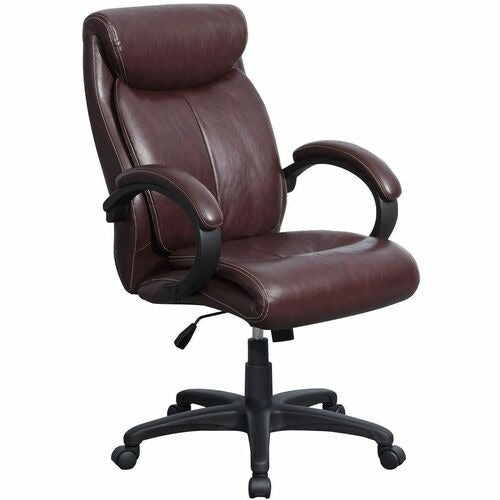 LORELL Lorell LLR59498 High-back Executive Chair Brown Leather