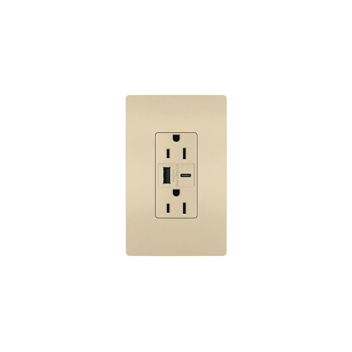 Pass & Seymour R26USBACI Combination USB Charger & Duplex Receptacle Device