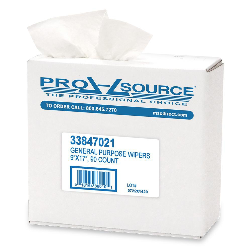 Pro-Source 33847021 Dry General Purpose Wipes Pop-Up 90 Sheets 8 Pack