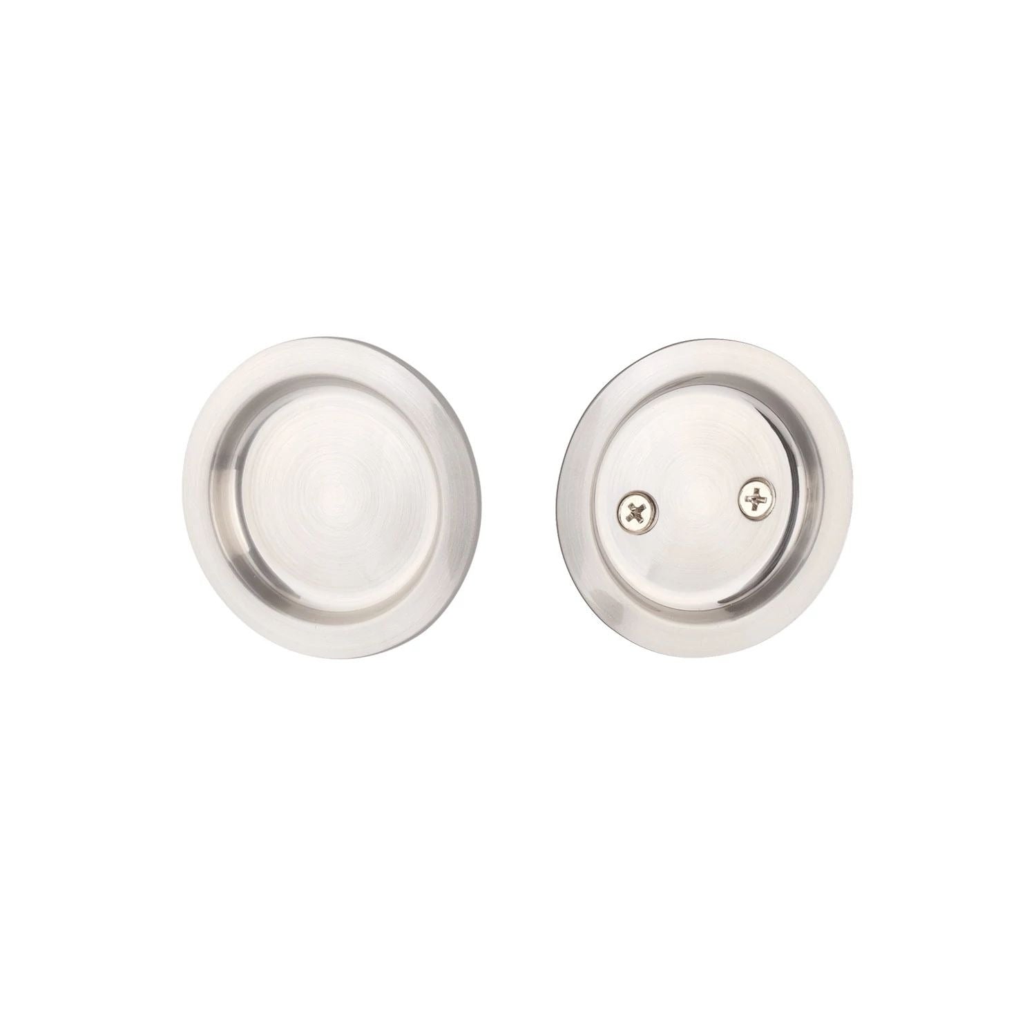 EMTEK Emtek EETPDRND62SN Round Pocket Door Lock Satin Nickel