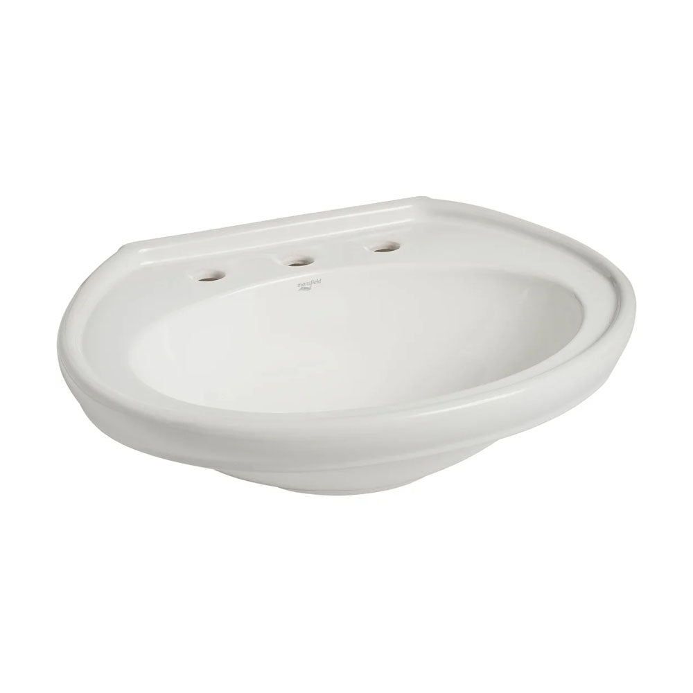 Mansfield 046587068705 Waverly 24-1/2 Vitreous China Pedestal Bathroom Sink