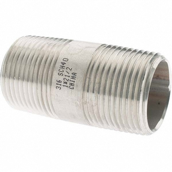 VALUE COLLECTION Value Collection 6BN1*21/2 Ss Pipe Nipple 1 in Sch 40 316L