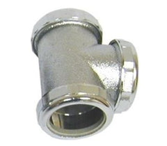 GENE RICH 3397 1-1/2 in. Slip Joint 3-Way Repair Tee Chrome-Plated