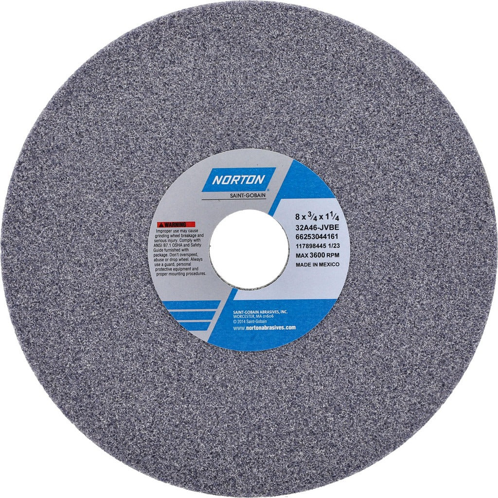 NORTON Norton 66253044161 Surface Grinding Wheel 46 Grit 8in