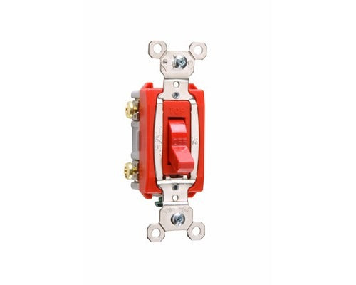 PASS & SEYMOUR Pass & Seymour PS20AC2-RED 2-Pole Toggle Switch 20A 120/277V (3.3 inches)