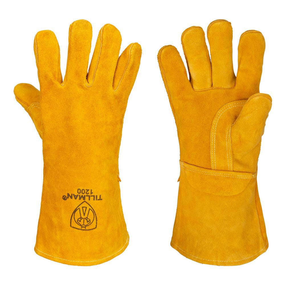 TILLMAN Tillman 1200 Welding Glove Split Cowhide 14 in Brown