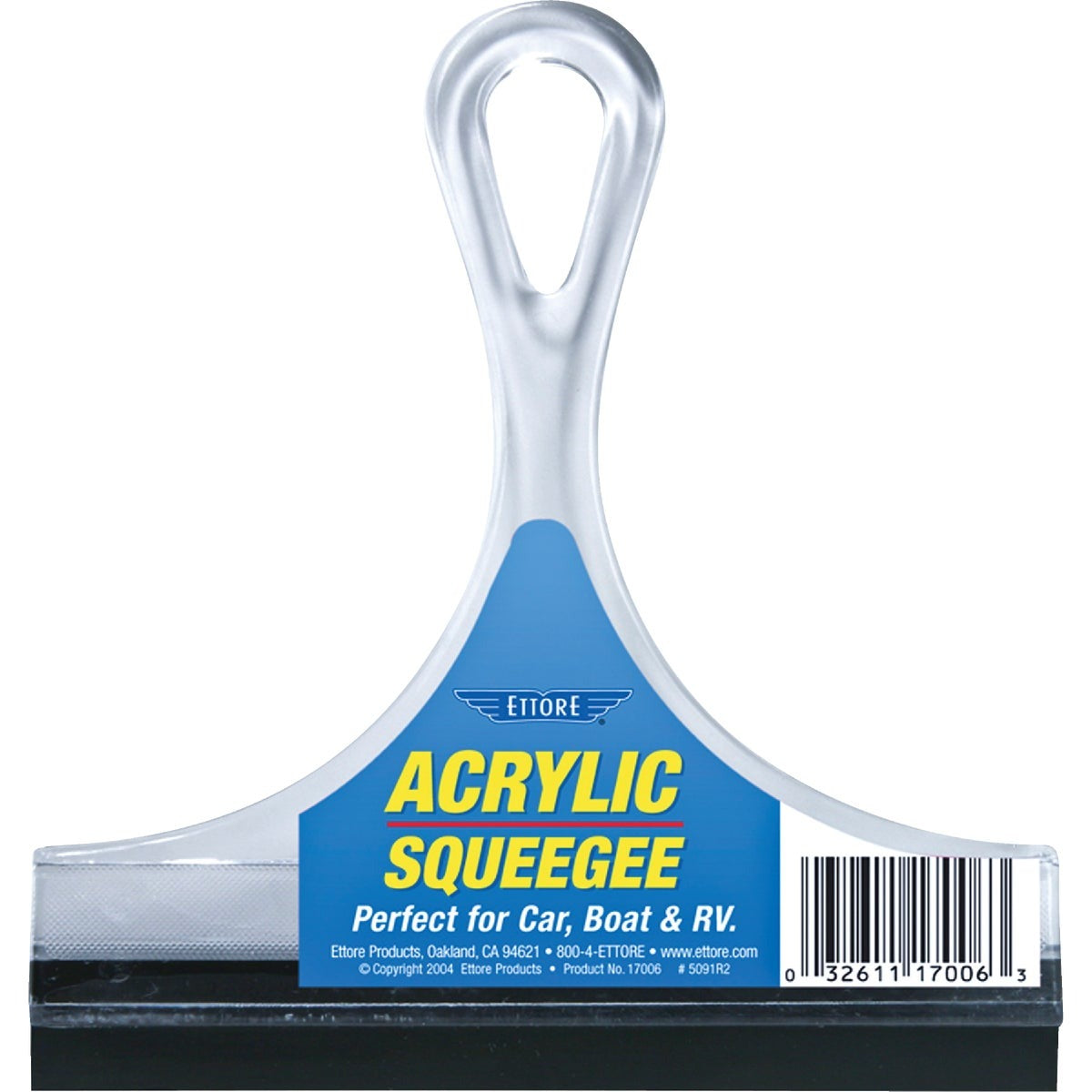 ETTORE Ettore 17006 6 Inch Compact Rubber Blade Squeegee