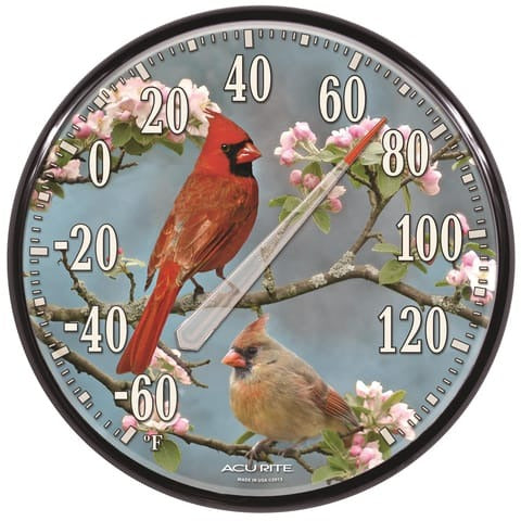 ACURITE Acurite 01597A3 12 in Fahrenheit -60 to 140 Outdoor Wall Thermometer (12 in)