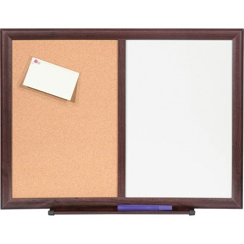 LORELL Lorell LLR84270 Combo Dry-erase Cork Board 2x1.5 Ft