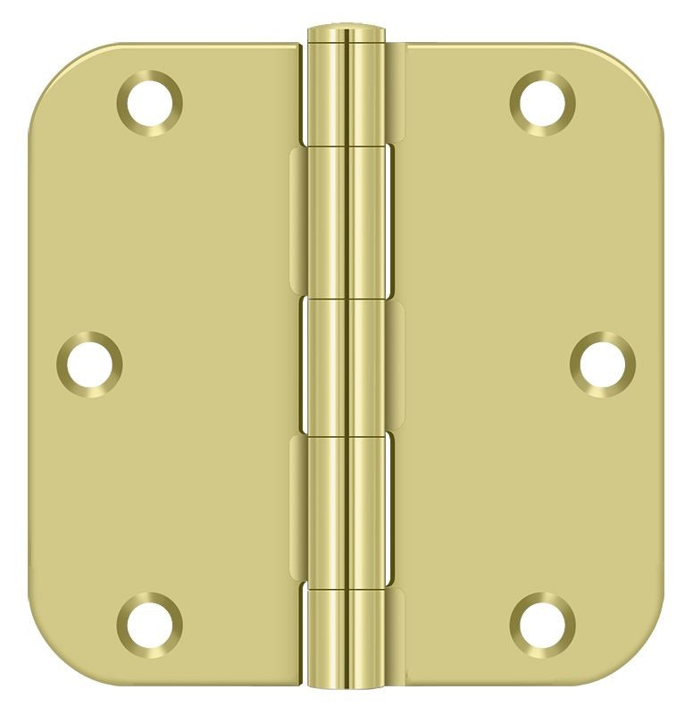 DELTANA Deltana S35R53 Radius Corner Door Hinge Bright Brass