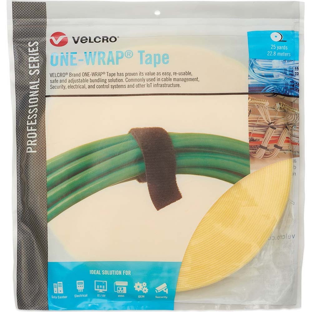 VELCRO BRAND Velcro Brand 30958 Reusable Cable Tie 75 Ft Yellow