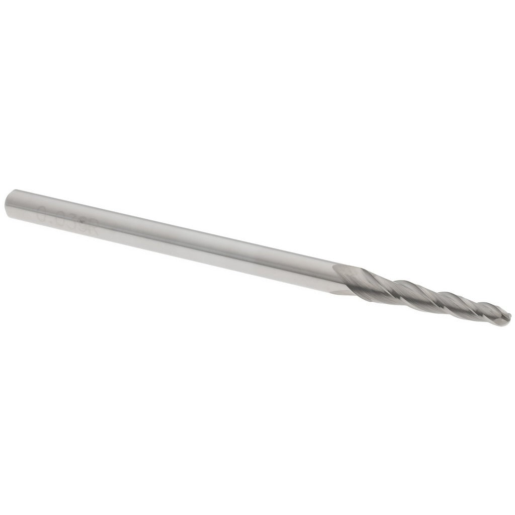 ACCUPRO Accupro 12177596 Tapered Ball End Mill 3 Flute Carbide