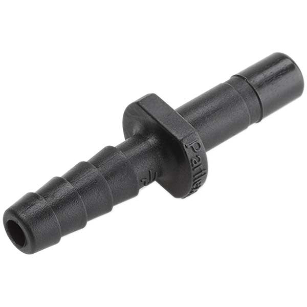 PARKER Parker FB6TCB6 Tube to Barb Connector 3/8 in Kynar
