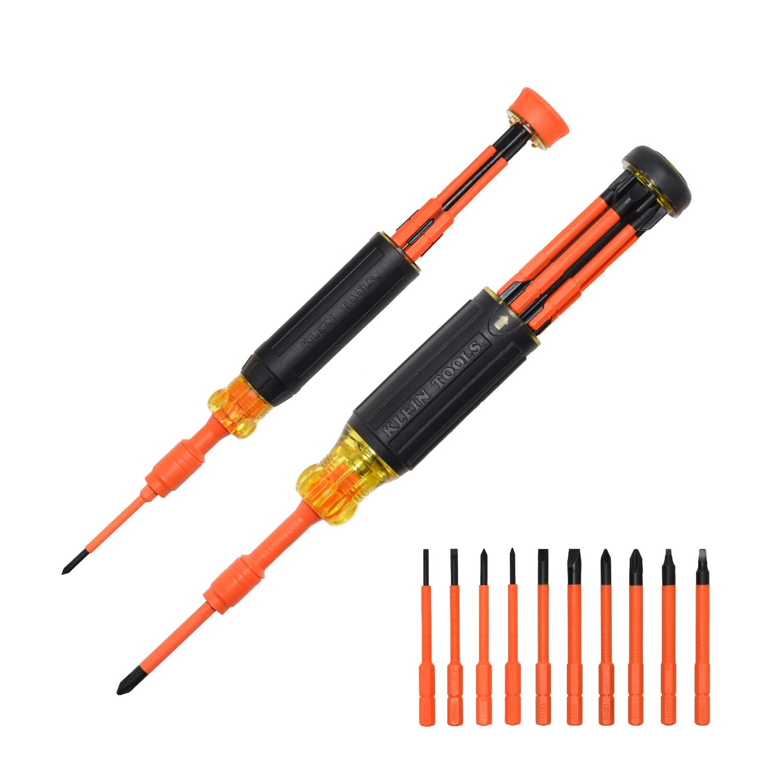 KLEIN TOOLS Klein Tools 32310INS 10-in-2 insulated auto-lock screwdriver set 12-piece 32310INS