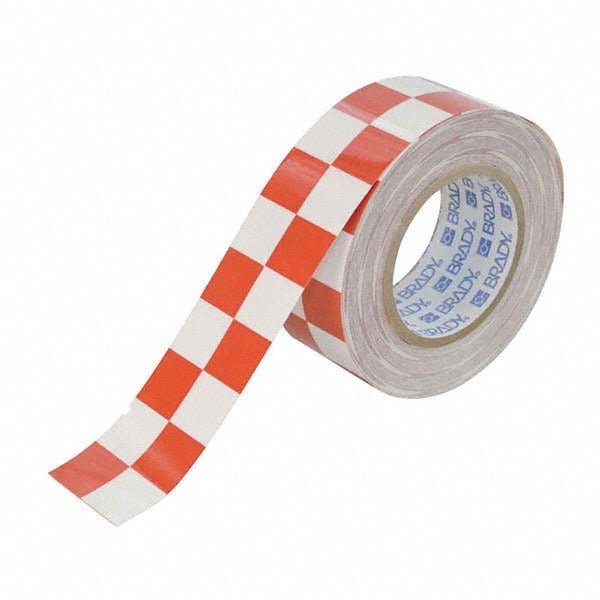 BRADY Brady 121916 Floor Aisle Marking Tape 2in 100ft Red White