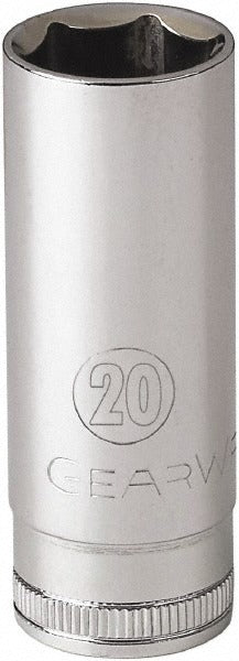 GEARWRENCH Gearwrench 80406 Deep Hand Socket 3/8 Drive 20 Mm 6-point