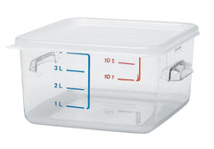 Rubbermaid FG630400CLR 8-4/5 in. 4 qt Space Saving Storage Container