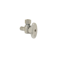 PlumbShop PLB104XP Lead Free Barbed PEX x Compression 1/4 Turn Angle Stop 1/2 x 3/8 Compression