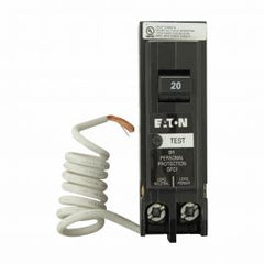 Eaton BRN120GF Type BR Ground Fault Circuit Breaker, 120 VAC, 20 Amp, 10 kAIC, 1-Pole