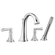 American Standard 7722901.002 Estate Chrome Deck Mount Tub Filler With Personal Shower