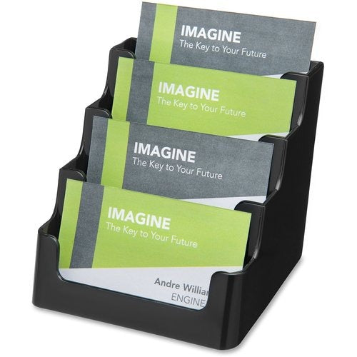 DEFLECTO Deflecto DEF90404 4 Tier Business Card Holder (1 Each) 90404