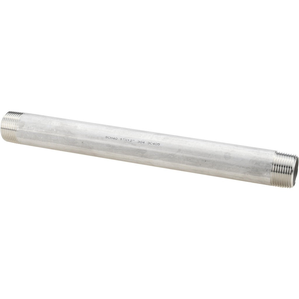 VALUE COLLECTION Value Collection 4BN1X12 Ss Pipe Nipple Sch 40 Npt 12 in