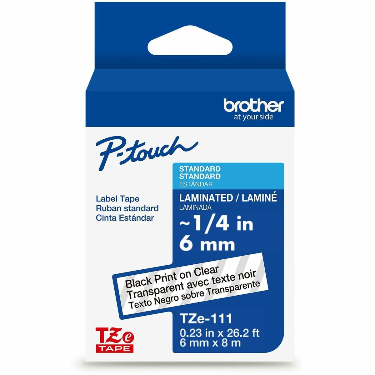 BROTHER Brother BRTTZE111G P-touch TZe label tape 6 mm x 8 m (1 pack)
